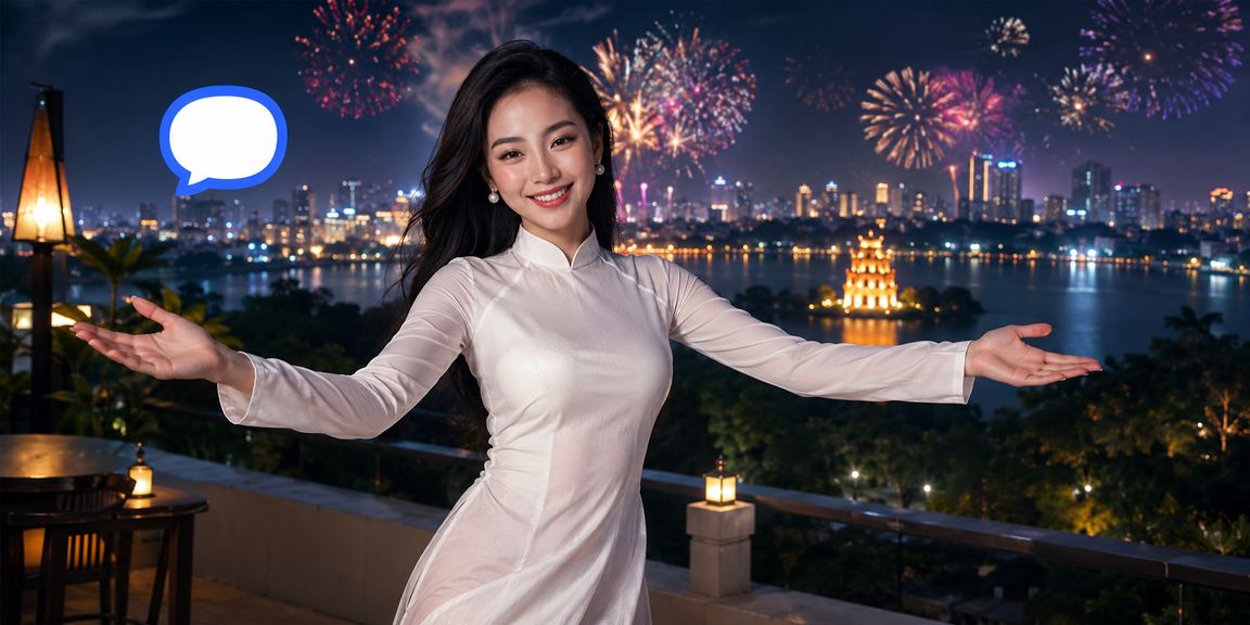 Người phụ nữ Hà Nội mặc áo dài phân tích kèo cá cược casino trực tuyến trên điện thoại